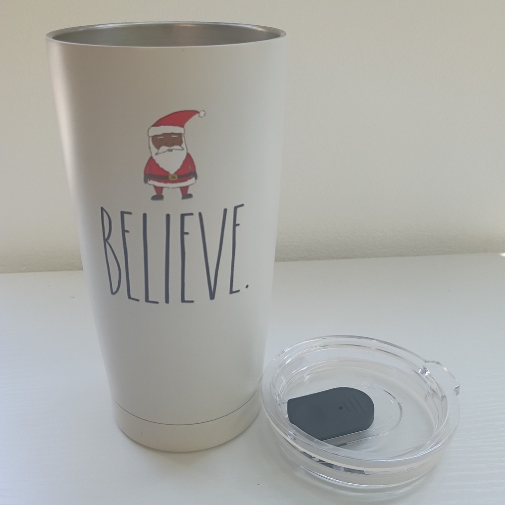 Rae Dunn BELIEVE SANTA Stainless Steel Insulated Travel TUMBLER 17oz Christmas - Picture 6 of 7